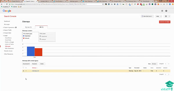 resubmit کردن نقشه سایتمان